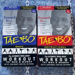 Billy Blanks Tae Bo VHS tapes